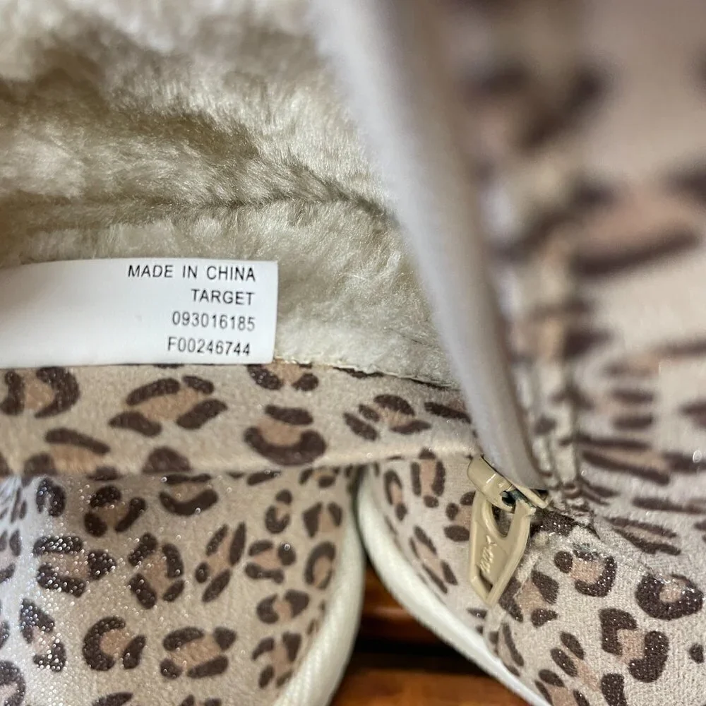 Cherokee Leopard Print Shearling Lined Boots